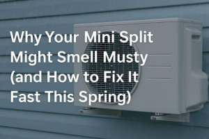 why your mini split might smell musty (and how to fix it fast this spring)