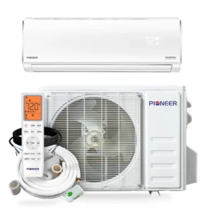Pioneer® Quantum Hyperformance™ 18,000 BTU 23.5 SEER2 230V High-Wall Ductless Energy-Star Mini-Split Air Conditioner Inverter Hyper Heat Pump Full Set