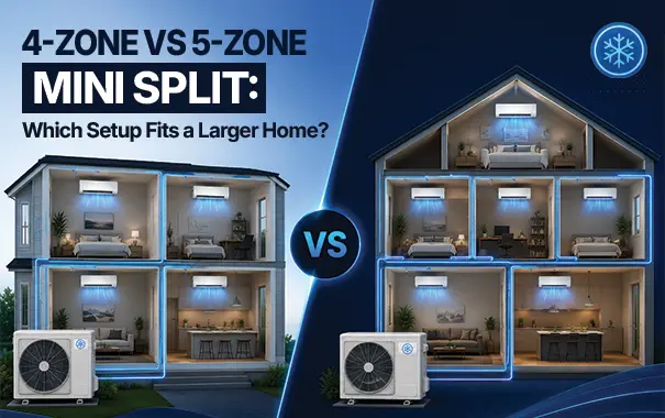 4-Zone vs 5-Zone Mini Split
