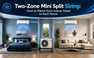 Two-Zone Mini Split Sizing