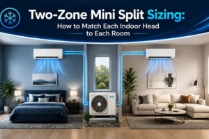 Two-Zone Mini Split Sizing