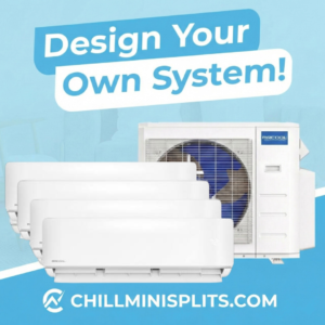 MRCOOL DIY 5th Gen 36,000 BTU 4-Zone (9k+9k+12k+18k) Mini Split Heat Pump