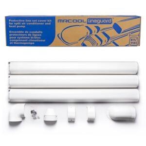 MRCOOL LineGuard 4.5" Complete Line Set Cover Kit - 12 ft - White