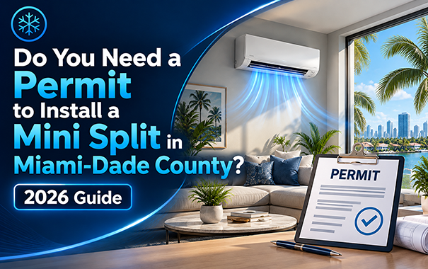Mini split installation permit checklist for a Miami-Dade County home