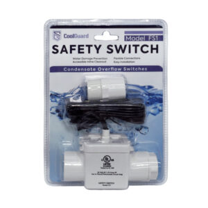 MRCOOL CoolGuard FS1 Float Switch for Sloped Condensate Drain Lines - 24VAC Safety Switch