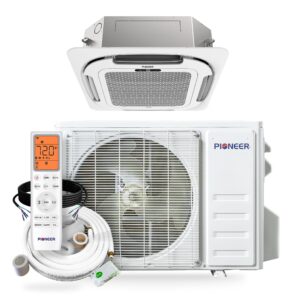 Pioneer Quantum Ultra 48,000 BTU 19 SEER2 230V Ceiling Cassette Mini Split Heat Pump